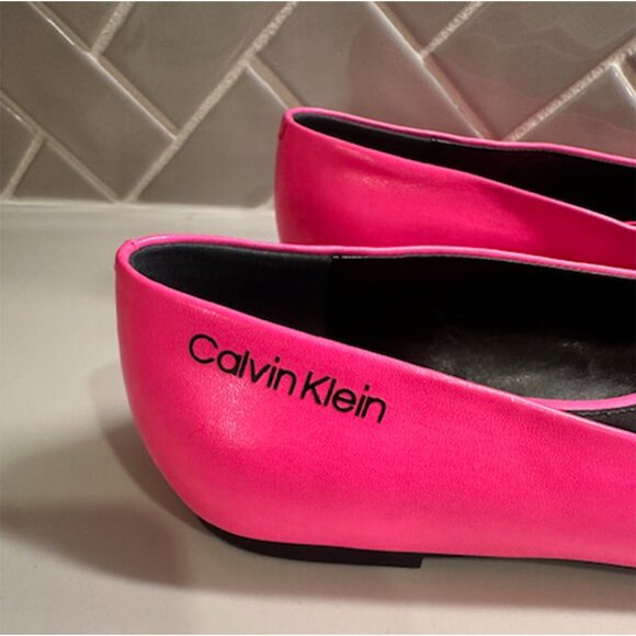 Calvin Klein Leather Flats- Size 8.5 - Picture 3 of 3